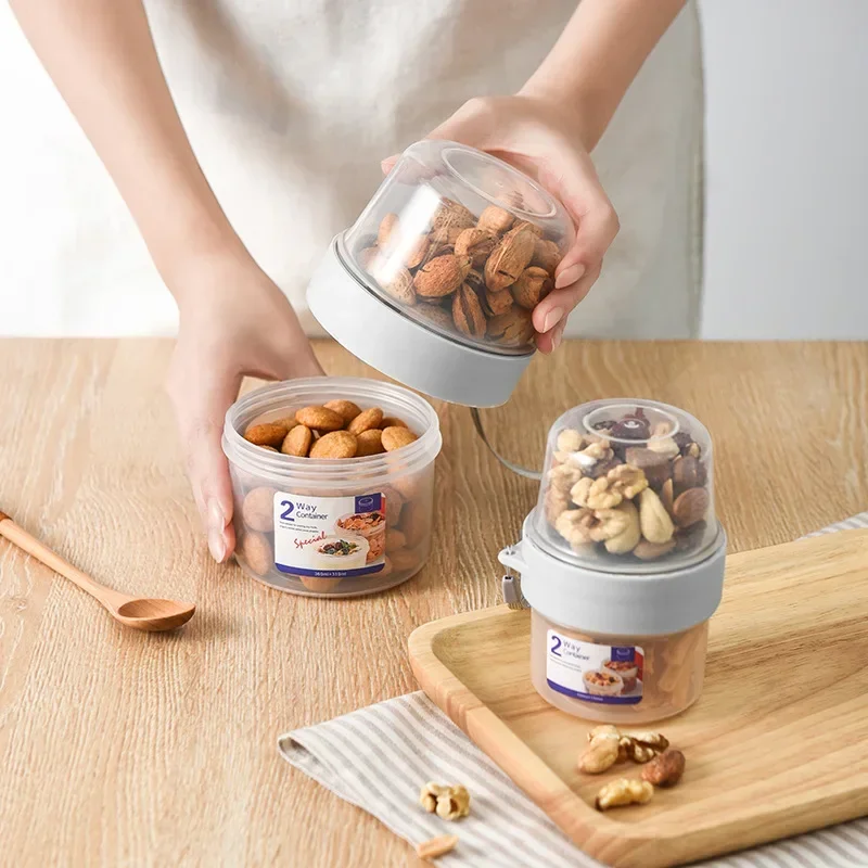 Meal Prep Oatmeal Jars - Desayuno avena cereales nuez yogur ensalada