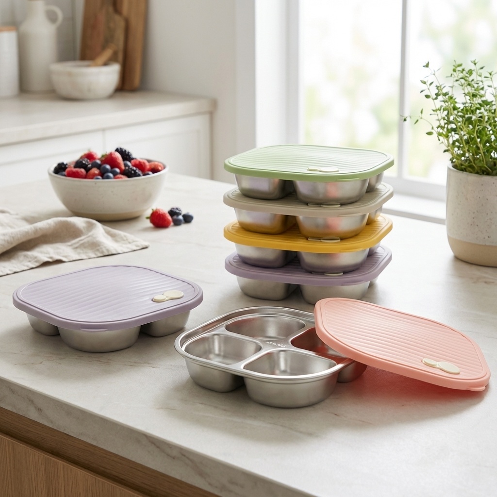 Meal Prep Diet - Lonchera de Acero Inoxidable 304 Apta