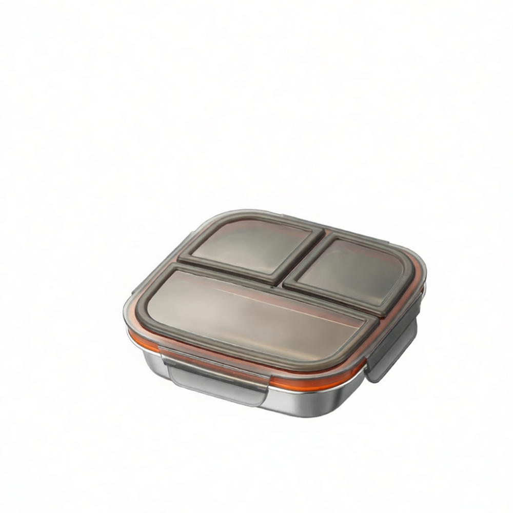 Meal Prep Diet - Lonchera Rectangular de Acero Inoxidable 304,