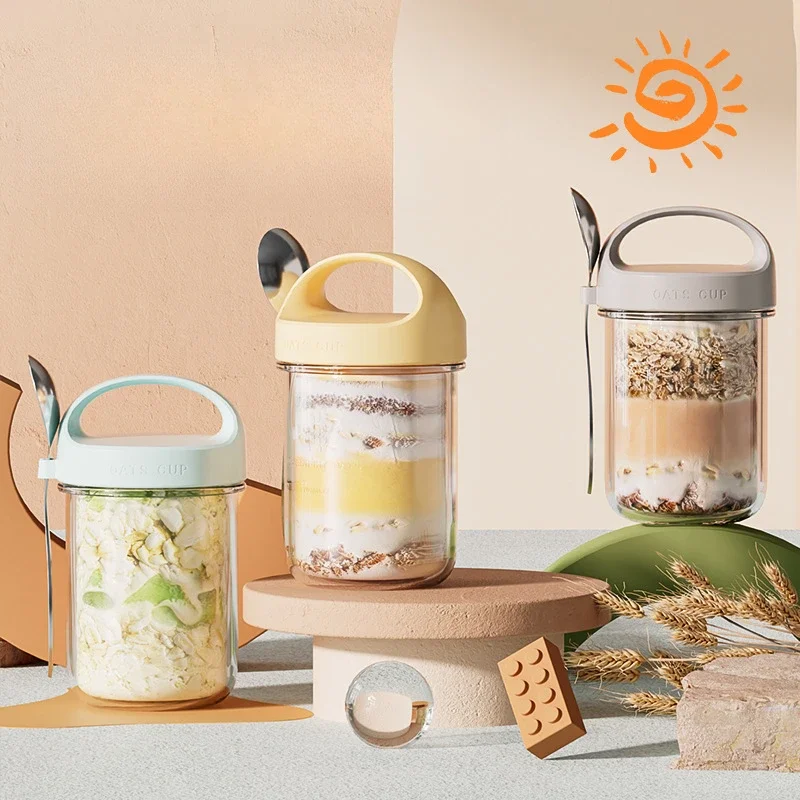 Meal Prep Oatmeal Jars - Nuevas tazas de desayuno de 420ML,