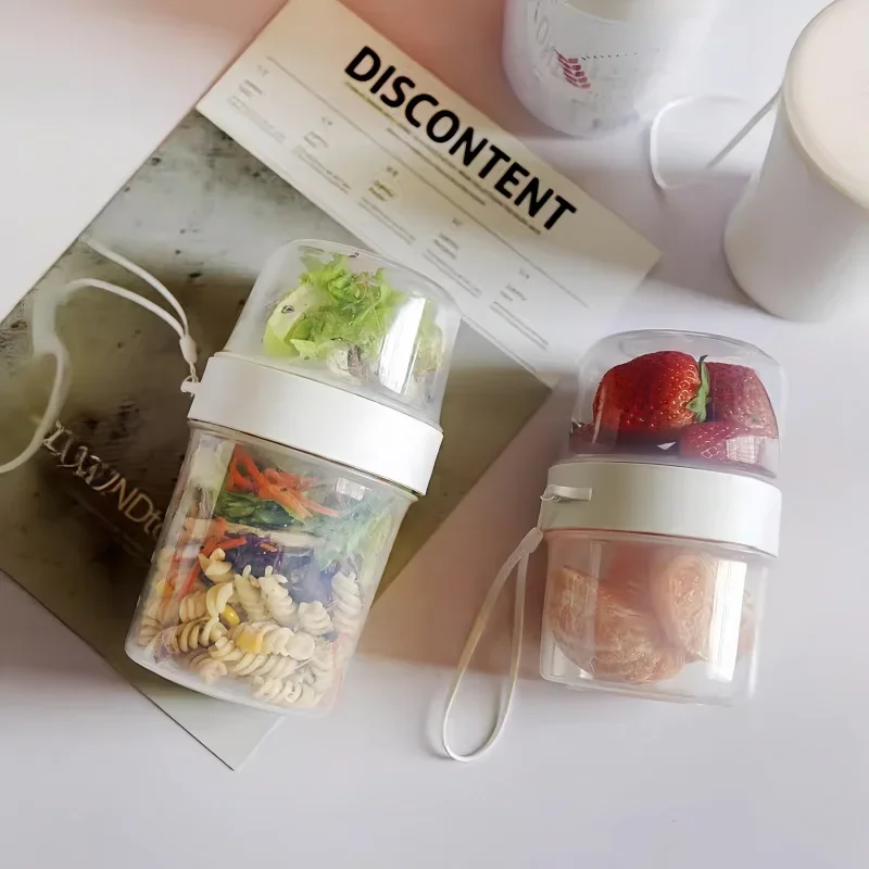 Meal Prep Oatmeal Jars - Desayuno avena cereales nuez yogur ensalada