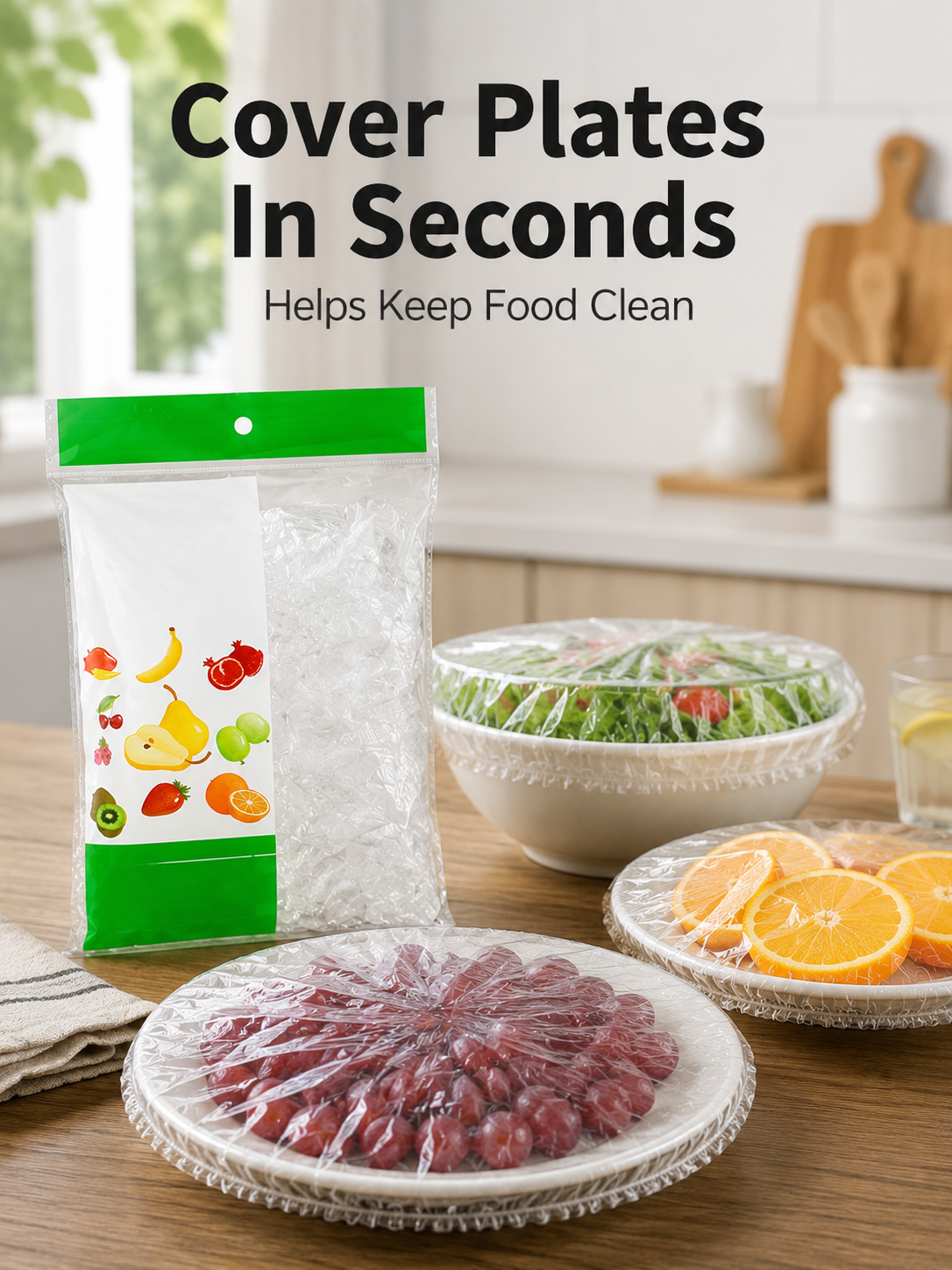 100 cubiertas elásticas desech - Meal Prep Wraps reseña y precio