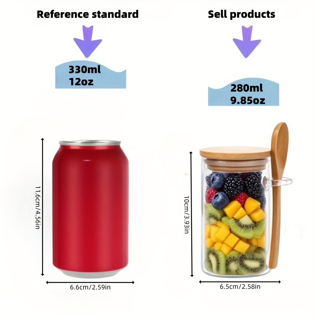 4/8/12 piezas, tazas para desa - Meal Prep Oatmeal Jars reseña y precio