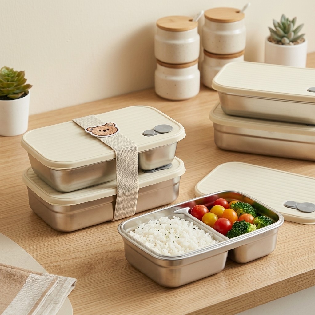 Lonchera de Acero Inoxidable,  - Meal Preparation reseña y precio