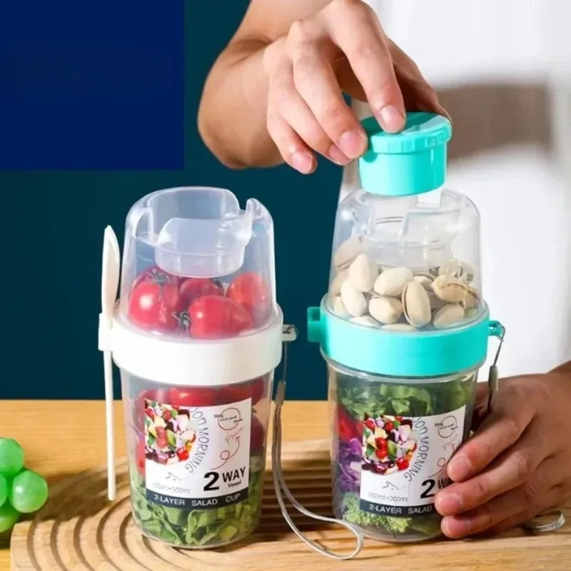 Vaso portátil para desayuno co - Meal Prep Oatmeal Jars reseña y precio
