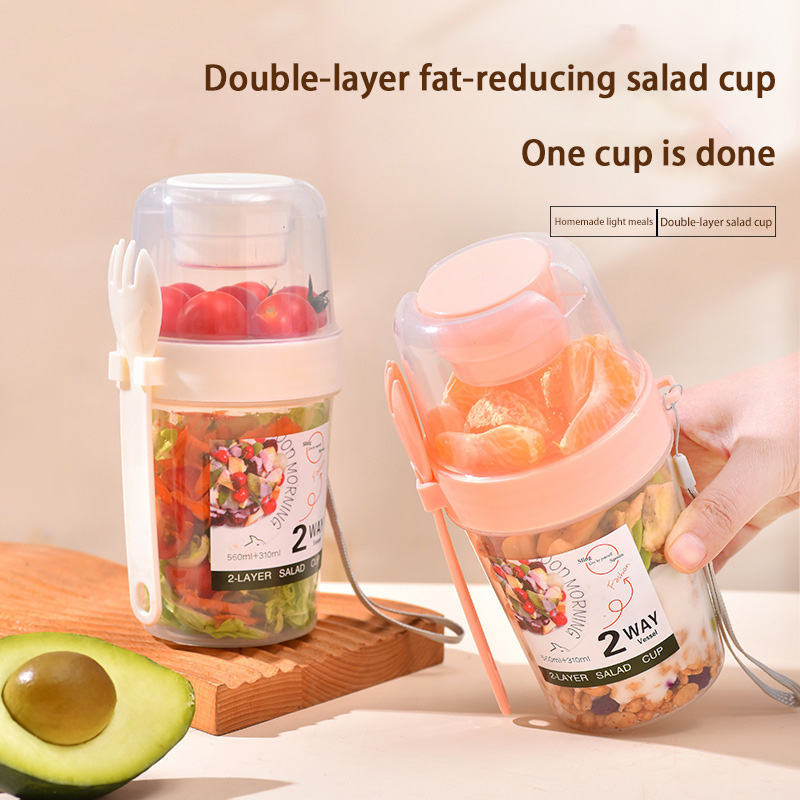 Vaso portátil para ensalada de - Meal Prep Oatmeal Jars reseña y precio