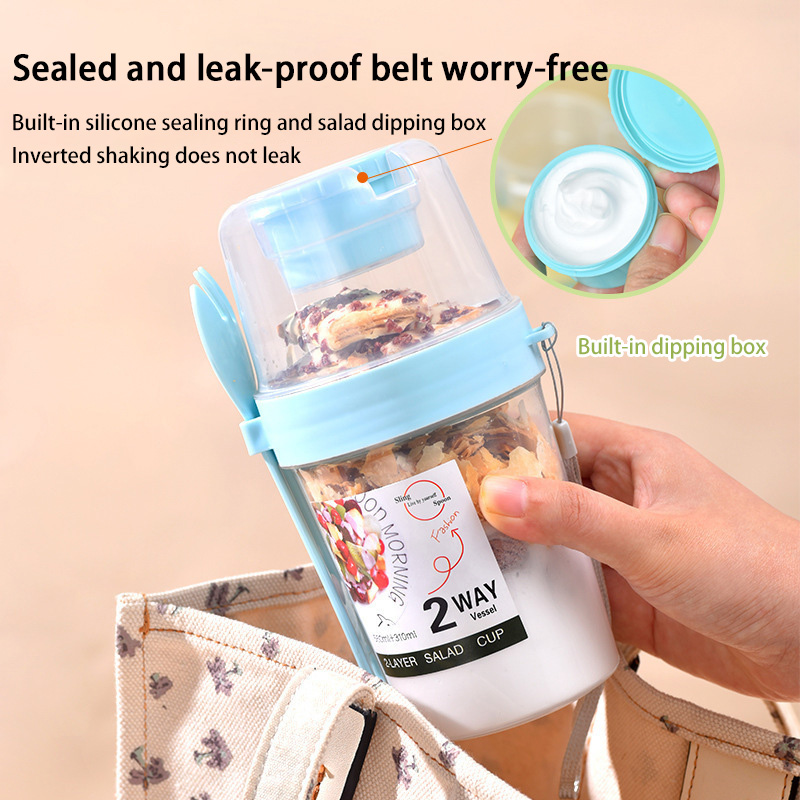 Vaso portátil para ensalada de - Meal Prep Oatmeal Jars reseña y precio