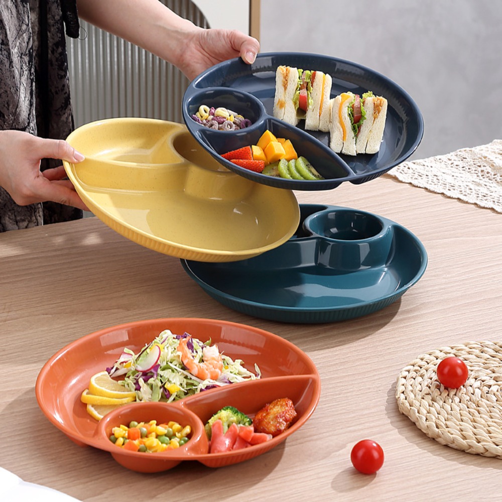 Plato redondo de comida para e - Meal Preparation reseña y precio