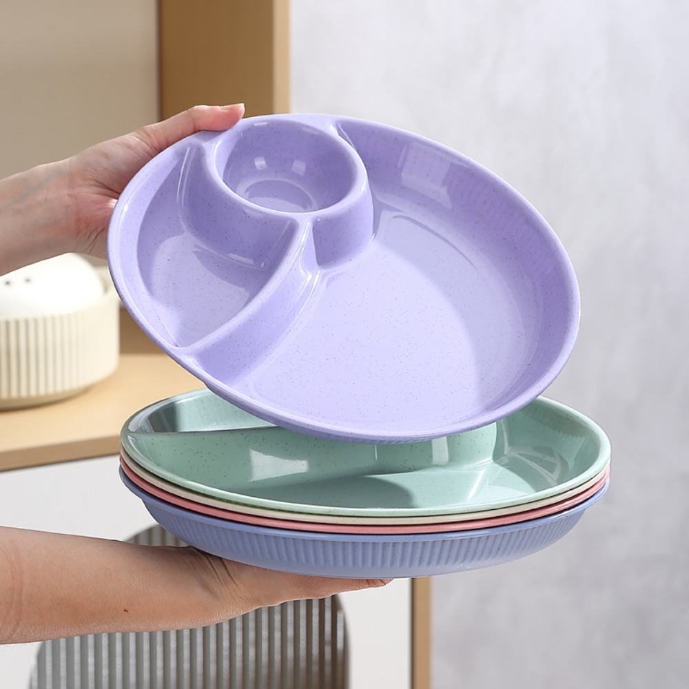 Plato redondo de comida para e - Meal Preparation reseña y precio
