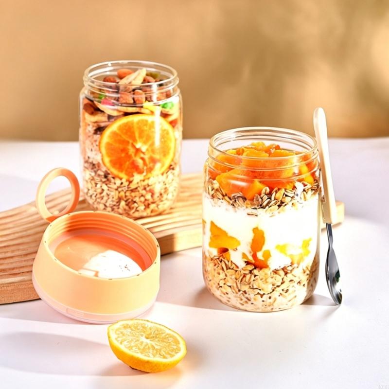 Contenedor avena durante noche - Meal Prep Oatmeal Jars reseña y precio