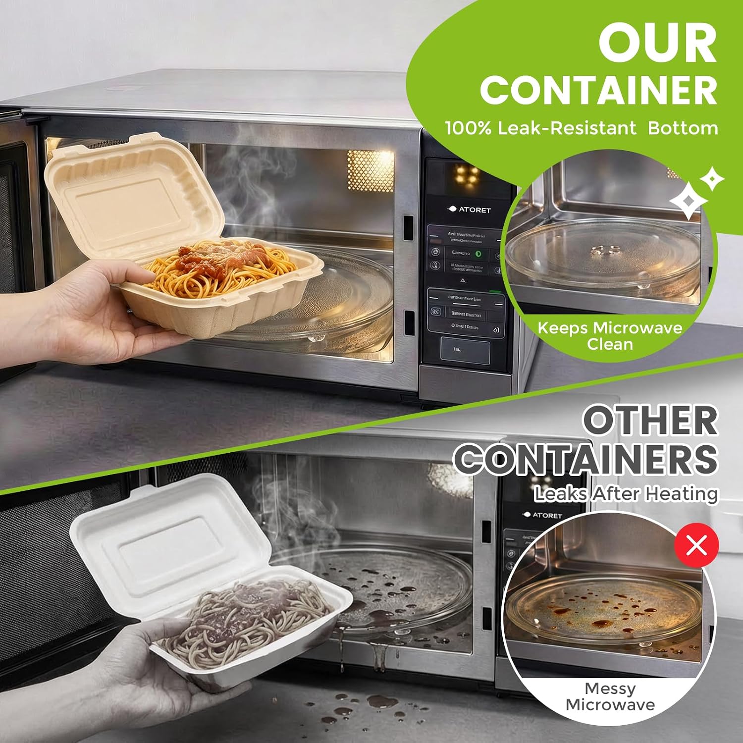 Paquete de 50 Contenedores Des - Meal Preparation reseña y precio