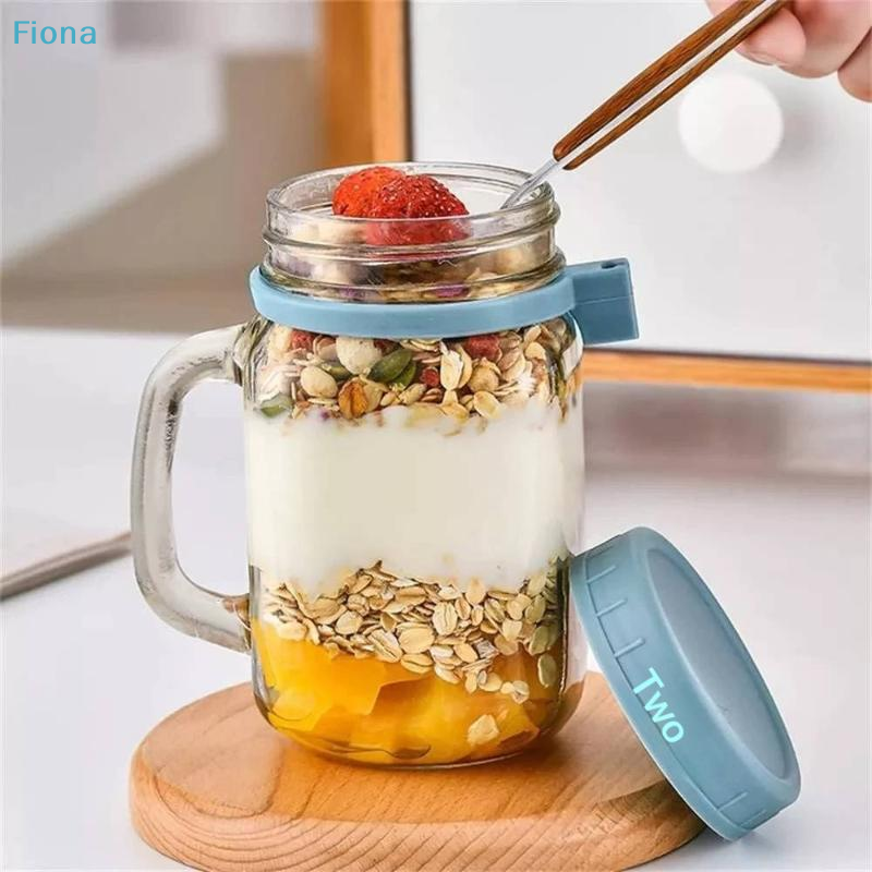 ✔ Recipientes de 500 ml para a - Meal Prep Oatmeal Jars reseña y precio