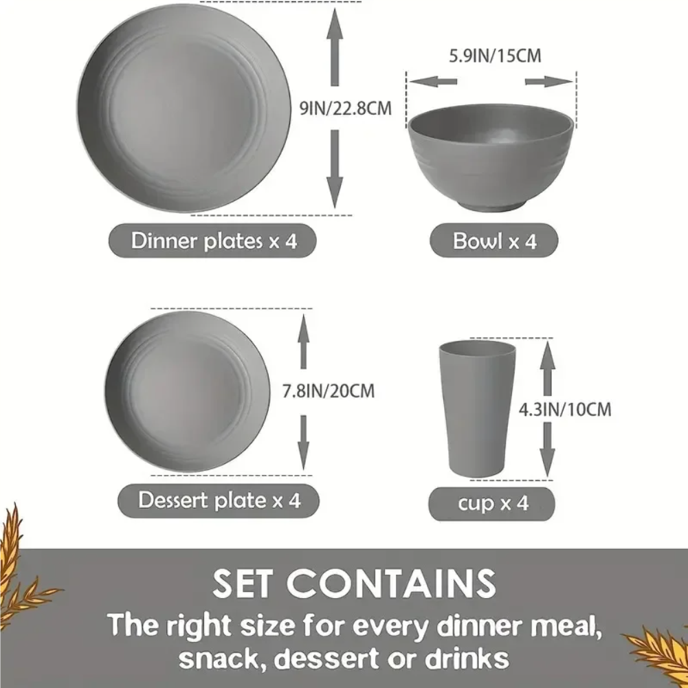 Nuevo 16 unids/set de platos d - Meal Preparation reseña y precio