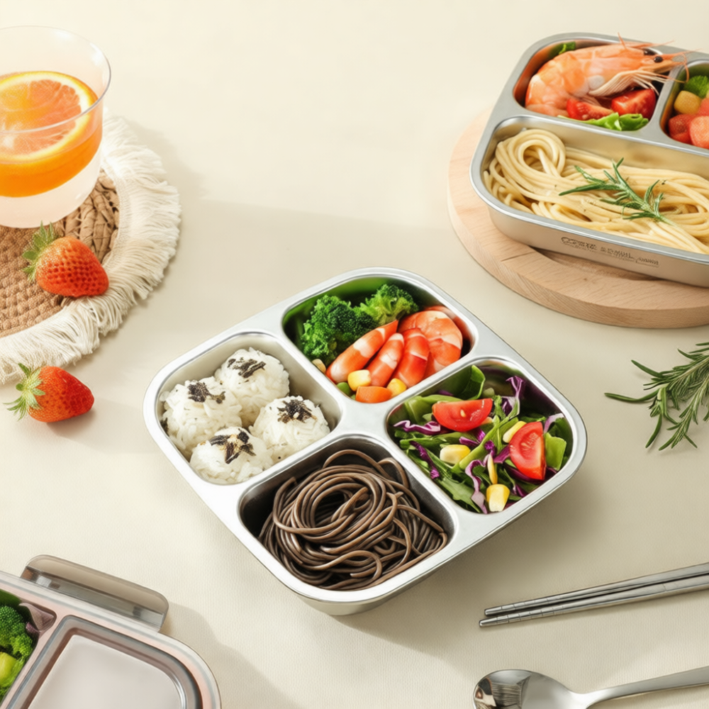 Lonchera Rectangular de Acero  - Meal Prep Diet reseña y precio