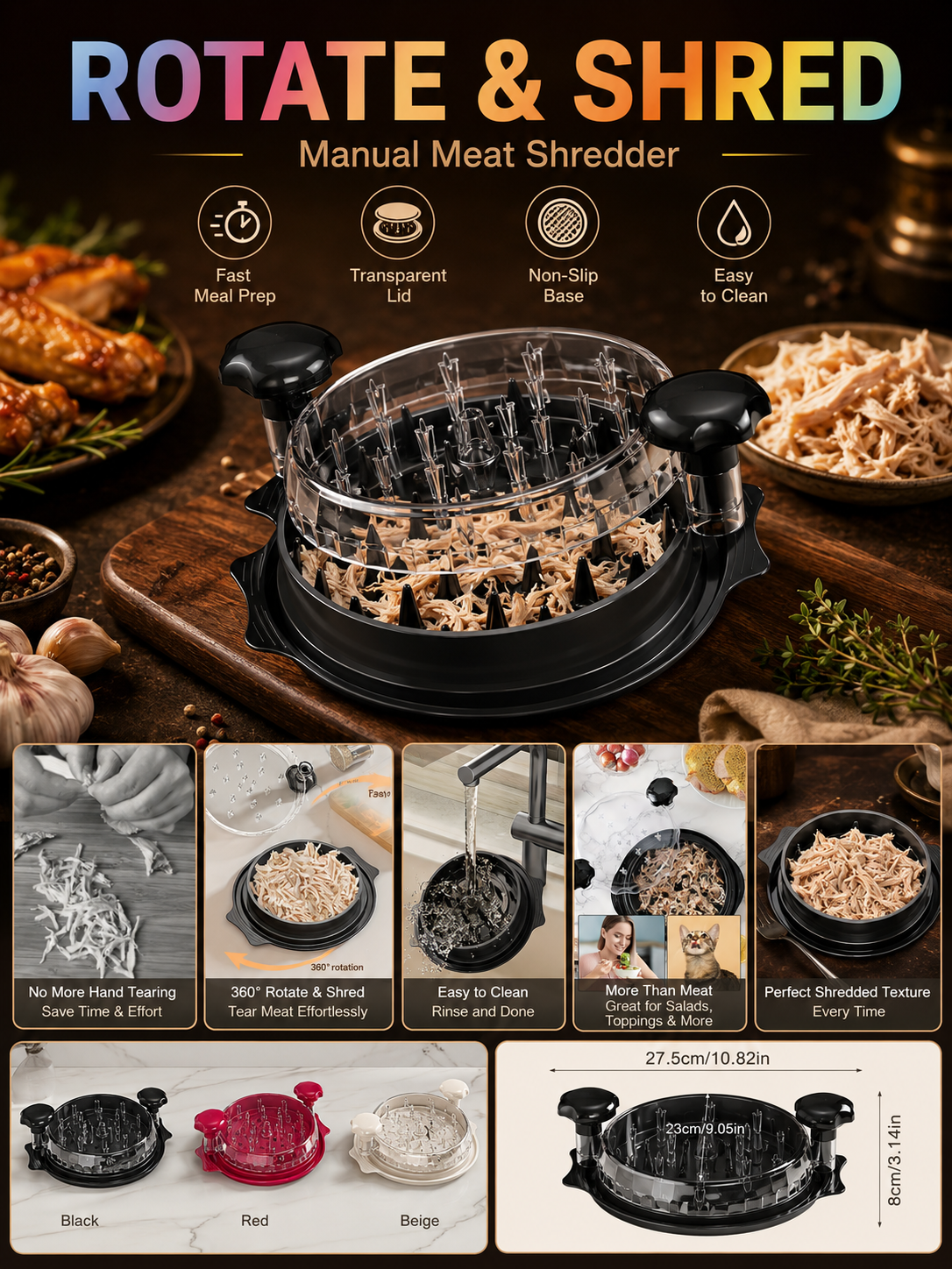 Desmenuzador de Pollo Multifun - Meal Prep With Chicken reseña y precio